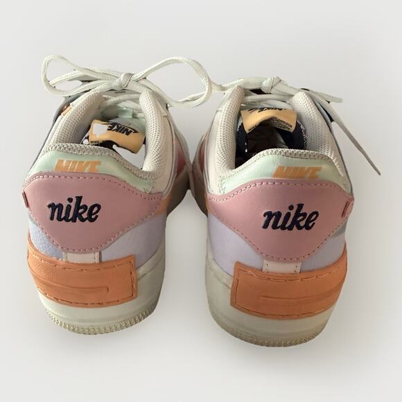Nike Air Force 1 Shadow Women’s 9 Pastel Multicolor CI0919-111 AF1 Sneakers - Picture 7 of 10